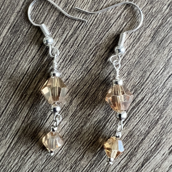 Handcrafted Jewelry Set- Champagne Supernova - Picture 4 of 6